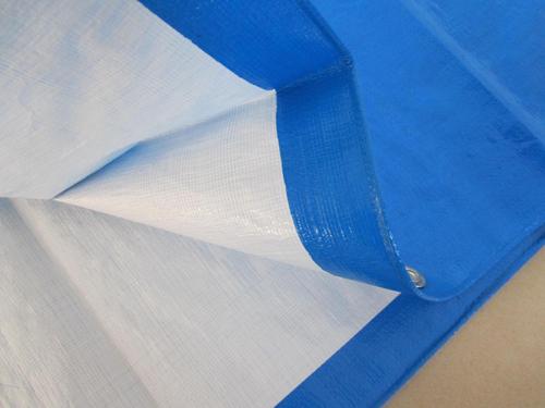 篷布防水布防雨布塑料编织雨篷布pe蓝白色加厚防水蓬布
